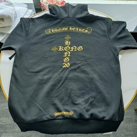 CHROME HEARTS ゴールドプリント パーカー M