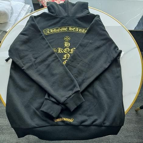 CHROME HEARTS ゴールドプリント パーカー M