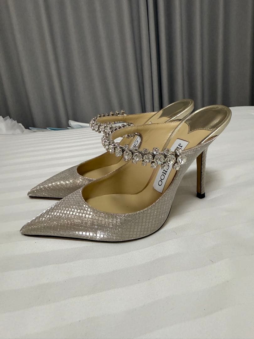 JIMMY CHOO 34.5 22パンプスハイヒールサンダルジミーチュウ