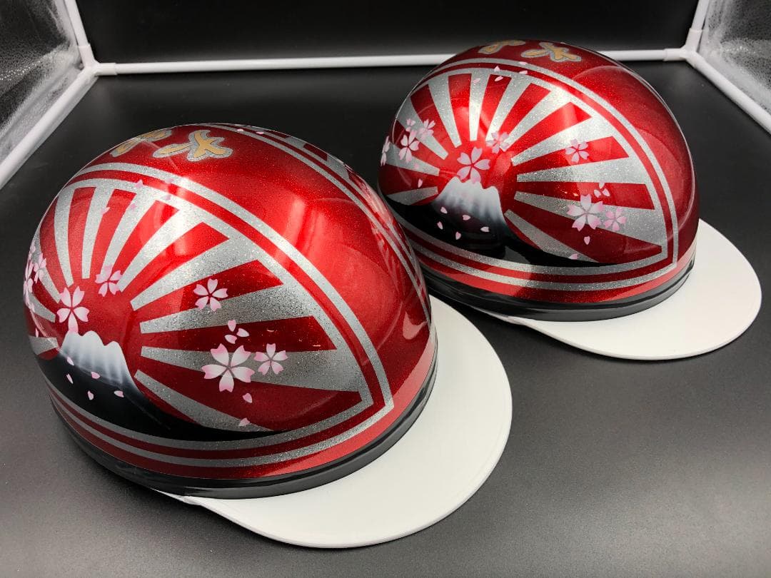 コルク半　カスタム　富士日章　マジック　キャンディレッドラメ　桜　セット