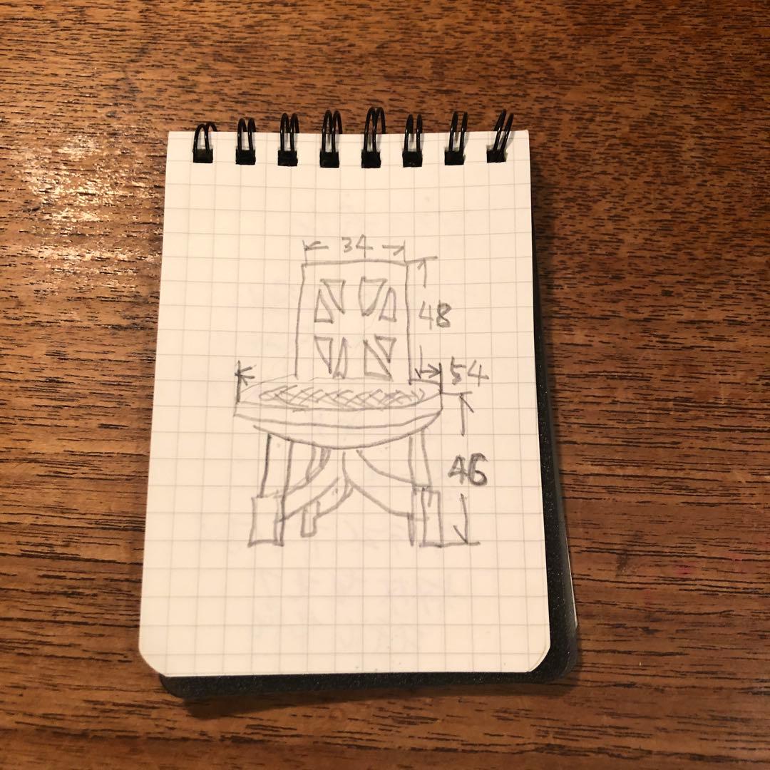 アフリカの木製椅子