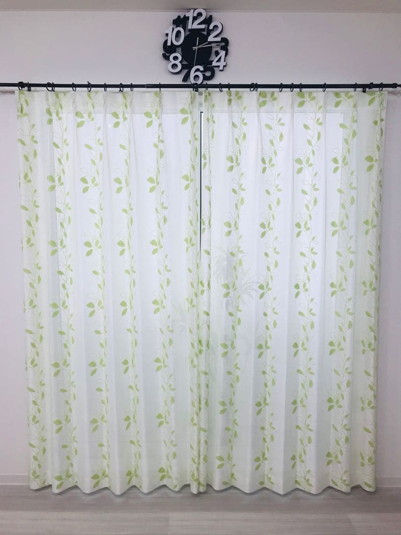 ローズ☆Ⅲ　レースカーテン　3セット(6枚)