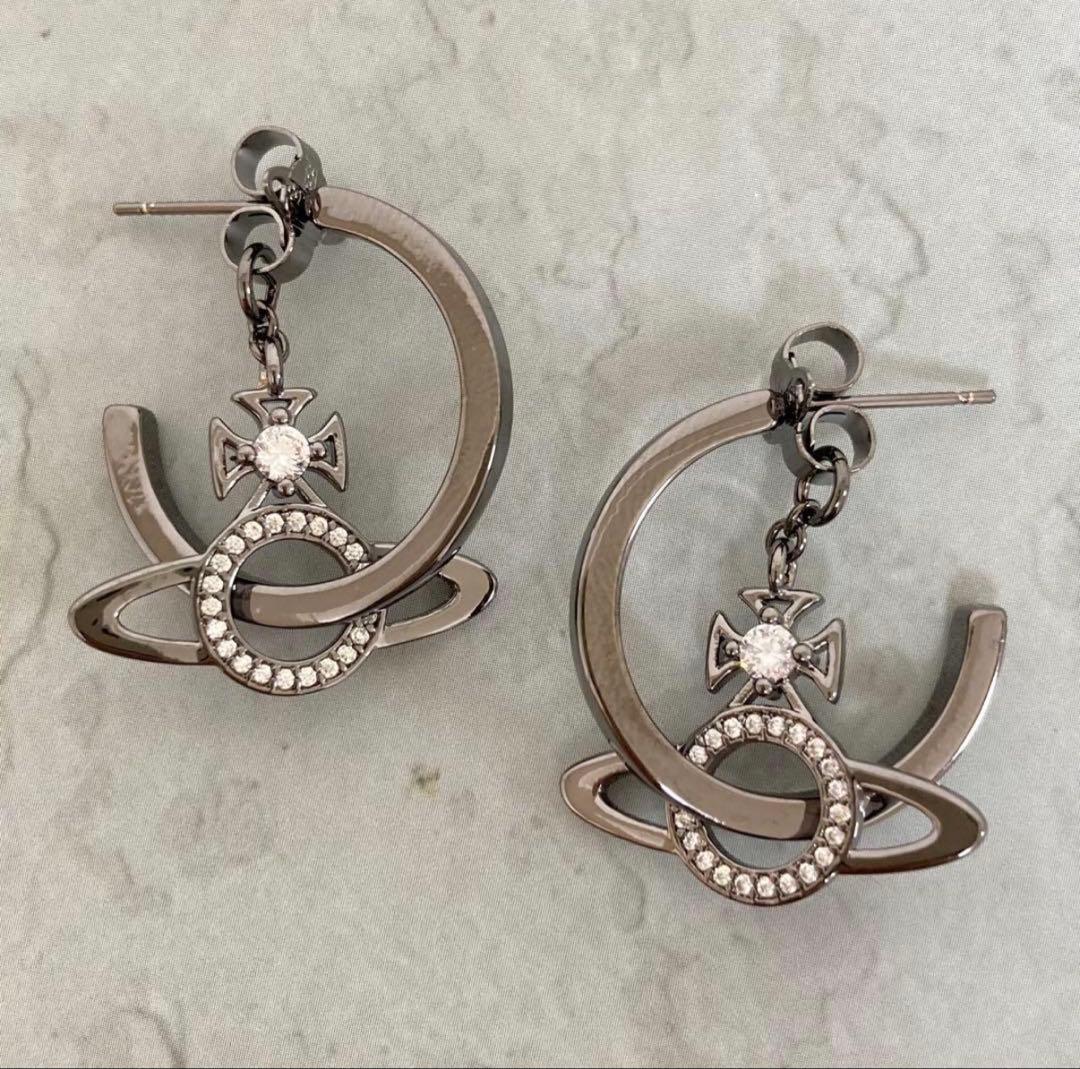 Vivienne Westwood｜MIRANDAピアス　ガンメタ