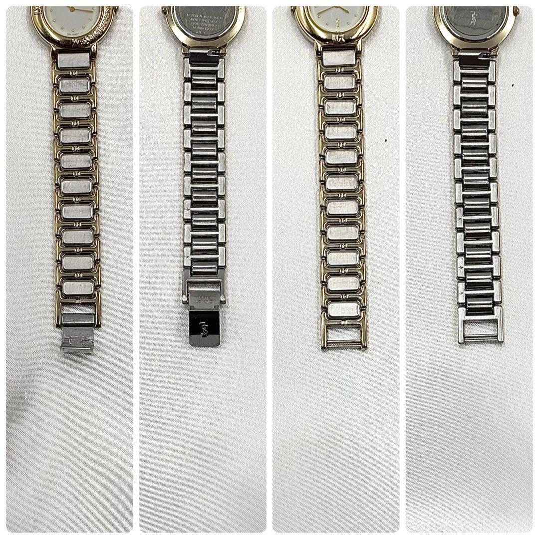 稼働品 イヴサンローラン YSL 腕時計 ペア レディース ゴールド y2k