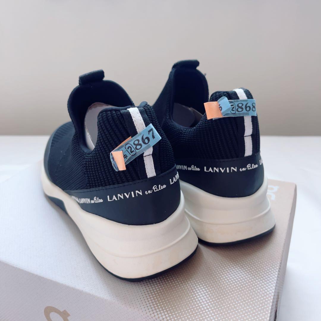 ランバンオンブルー　スニーカー　黒　完売品　スリッポン　ダイアナ