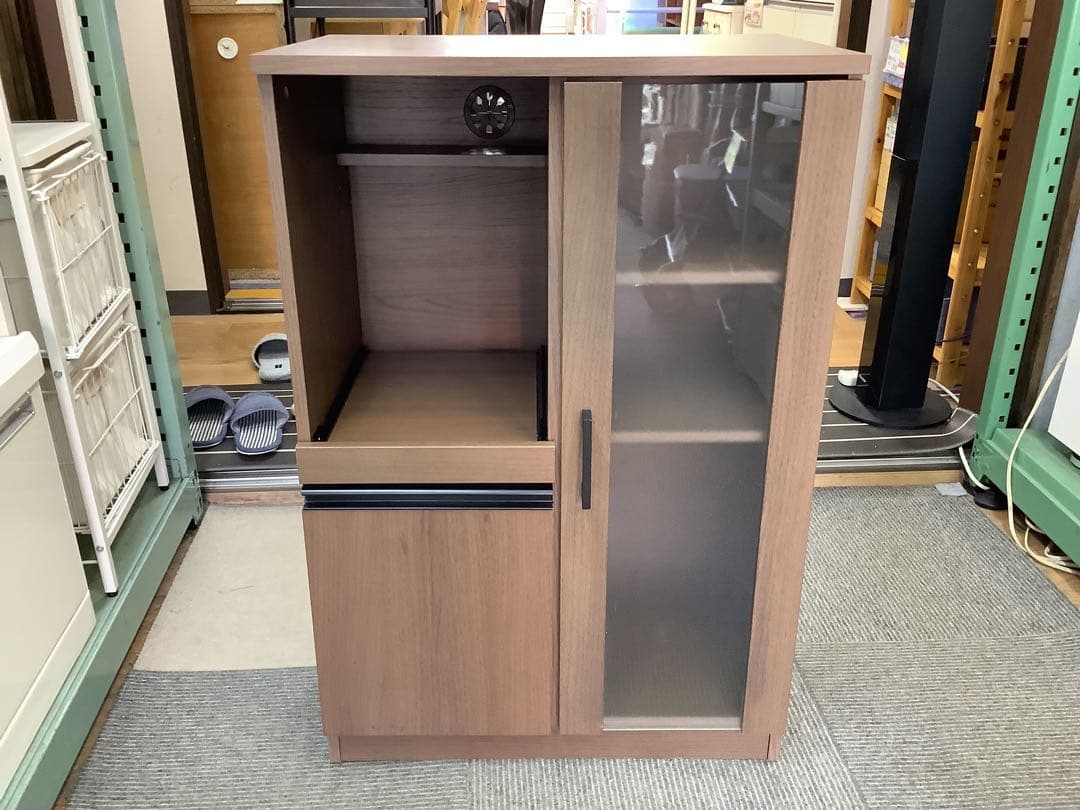 ニトリ　レンジ台(フォルムN RE9060G MBR）