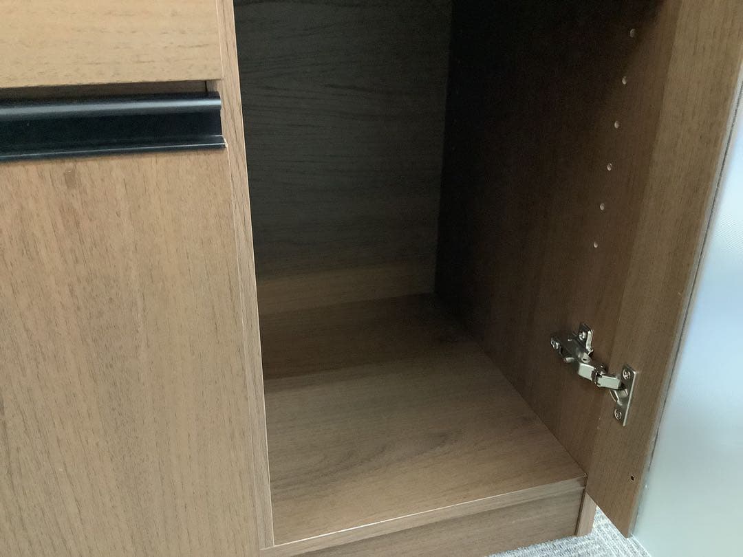 ニトリ　レンジ台(フォルムN RE9060G MBR）