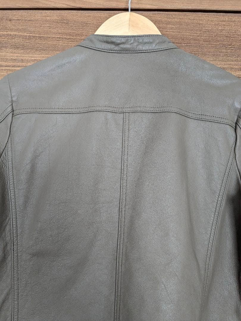 ノーブル　ソフトラムレザー　ライダース　ブルゾン　ブラウン　38