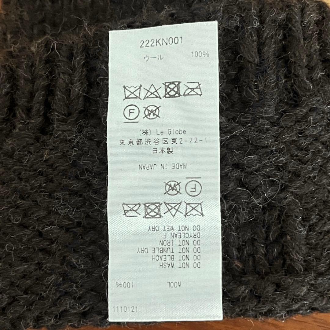 ランデヴーオーグローブ　ウール　手袋　ダークブラウン