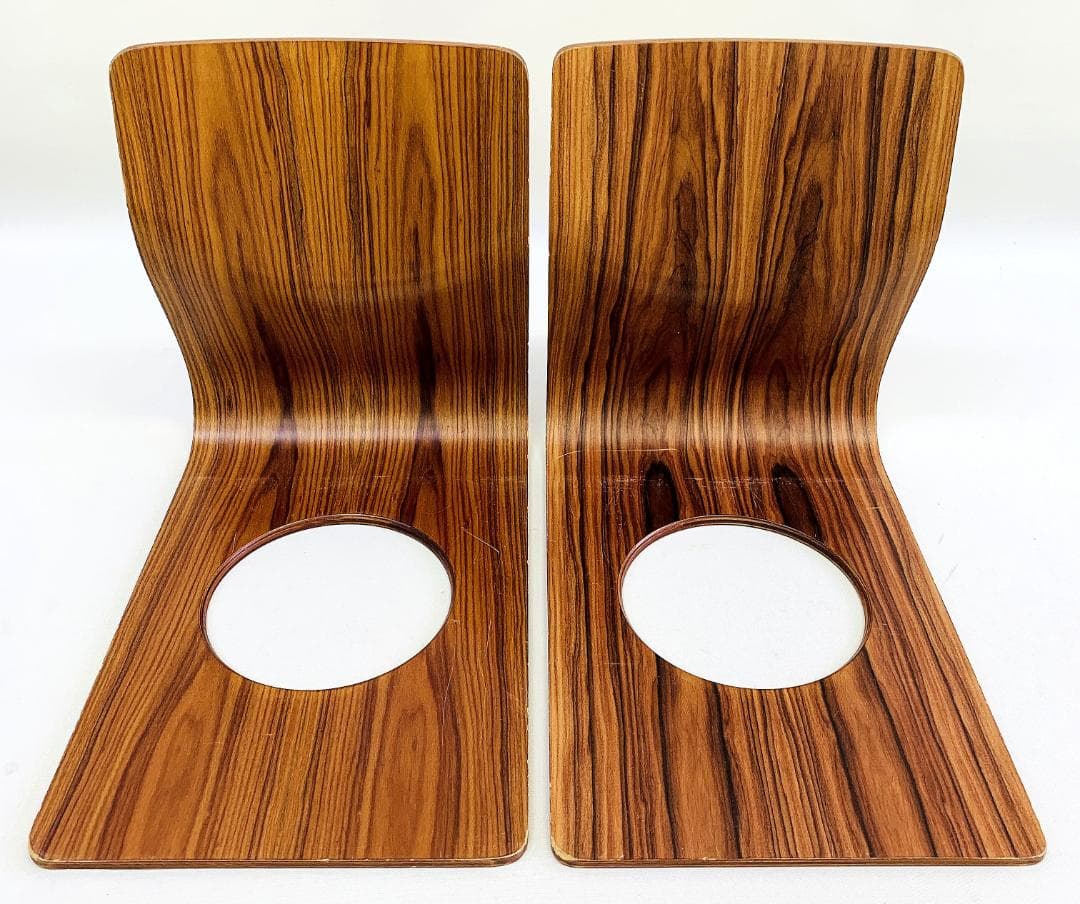 Tendo 天童木工 座椅子 2脚セット 藤森健次 曲木 ケヤキ ローズウッド⑥