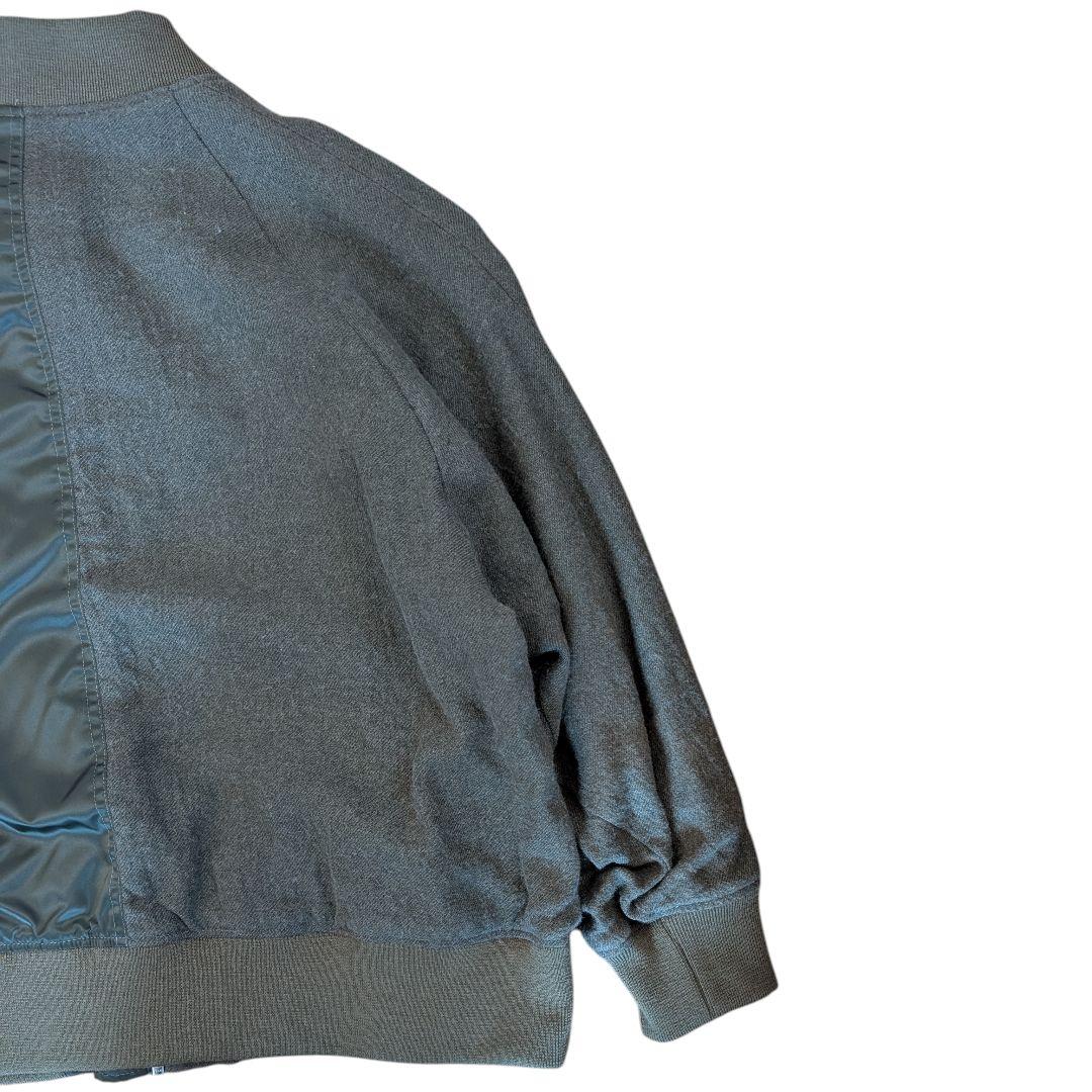 STOF ストフ 異素材 ドッキング MA1 フライトジャケット 二重人格 緑