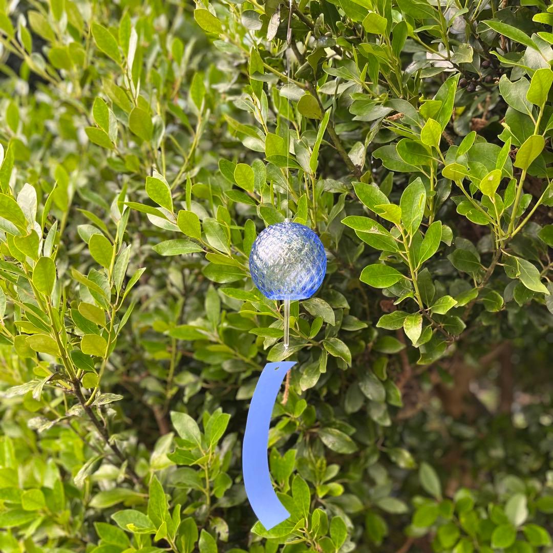 富山ガラス風鈴魚子模様硝子アーティスト作家ハンドブロウ別注オリジナル限定新品