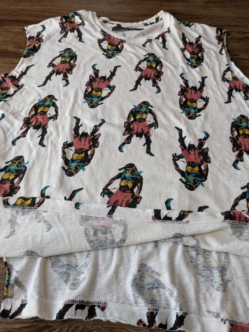 アンダーカバー 2003SS 総柄ノースリーブ Tシャツ scab期