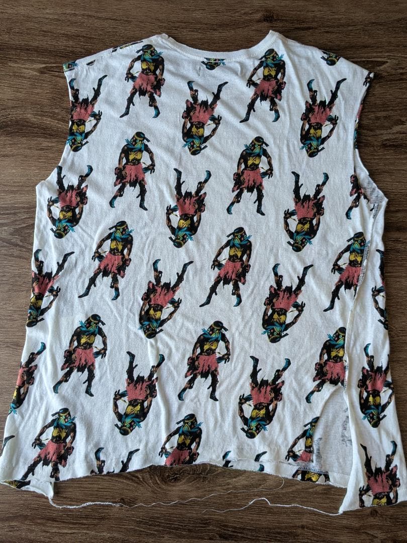 アンダーカバー 2003SS 総柄ノースリーブ Tシャツ scab期