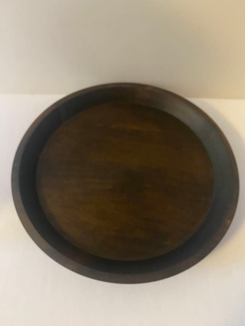 井藤昌志　丸盆　三度黒　未使用