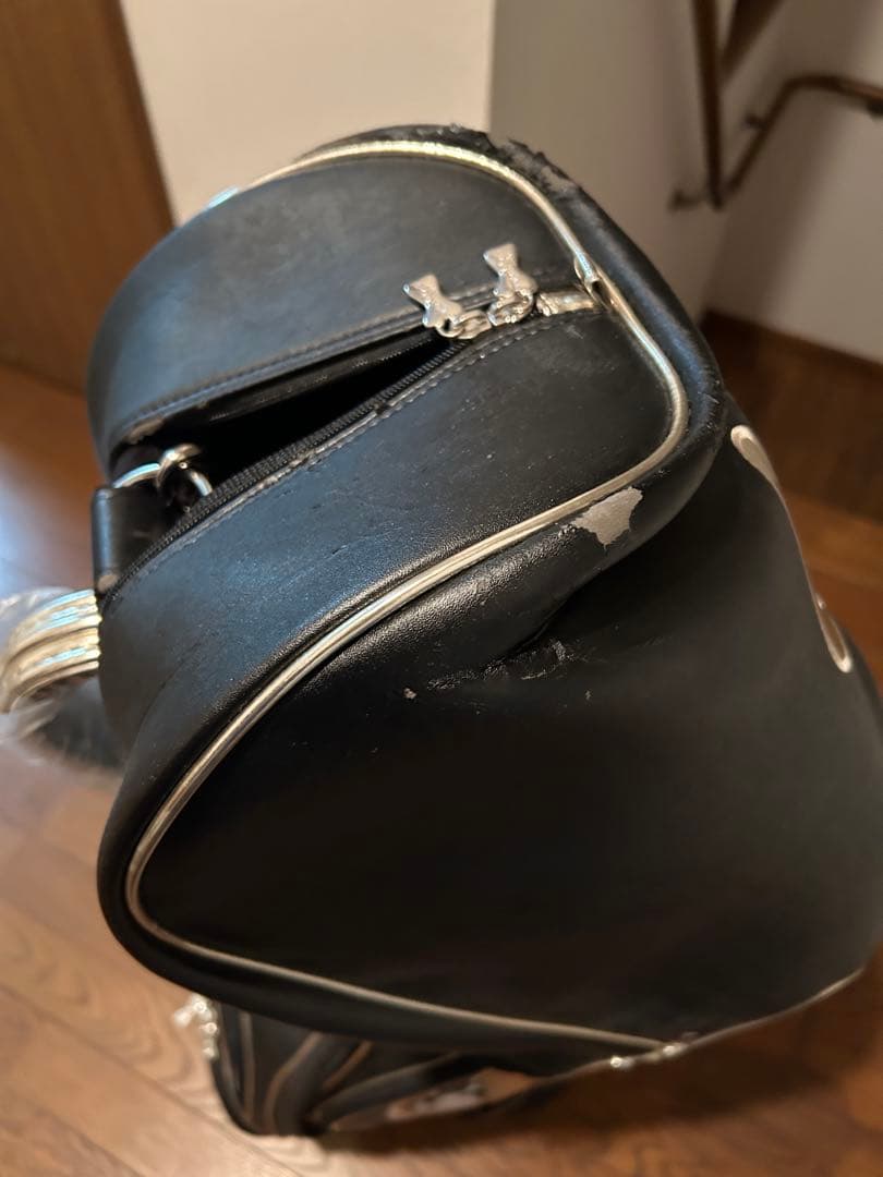 mu SPORTS キャディバッグ ブラック シルバー新品未使用訳あり