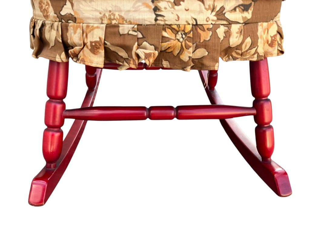 【美品】東洋ファニチャー ロッキングチェア アンティーク レトロ 椅子 赤