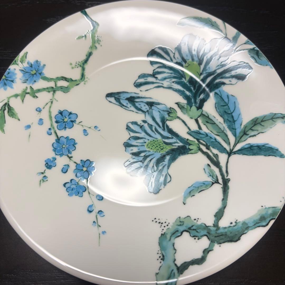  17.5cmプレート2枚セット　シノワズリホワイト