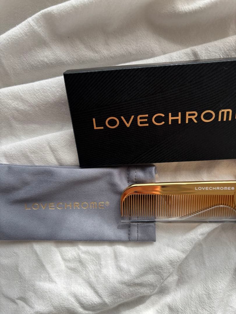 LOVECHROME　ラブクロム　K24GP　ヘアコーム　ゴールド 折りたたみ