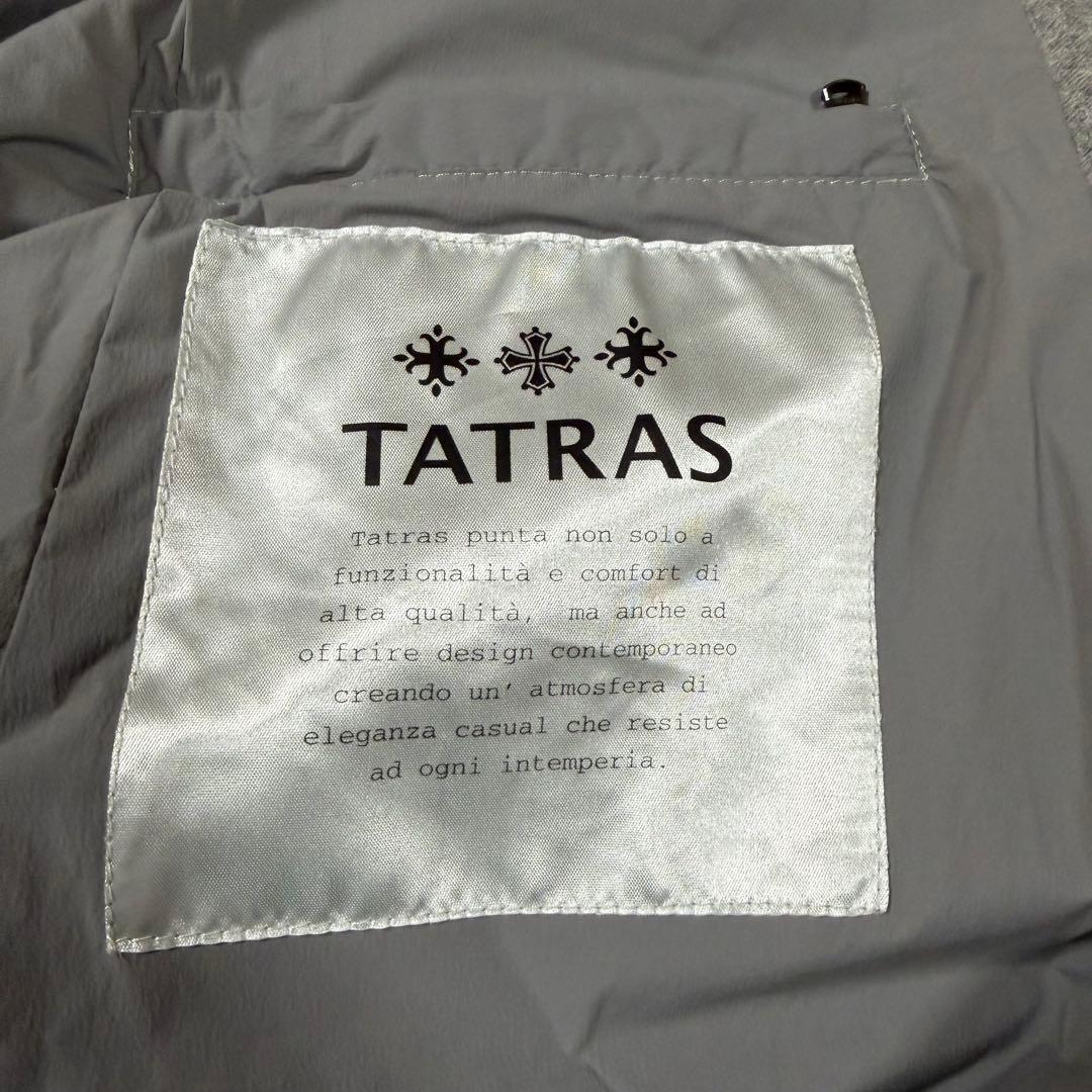 極美品★TATRAS★タトラス カシミヤ混ダウンコート 金ボタン　03 グレー