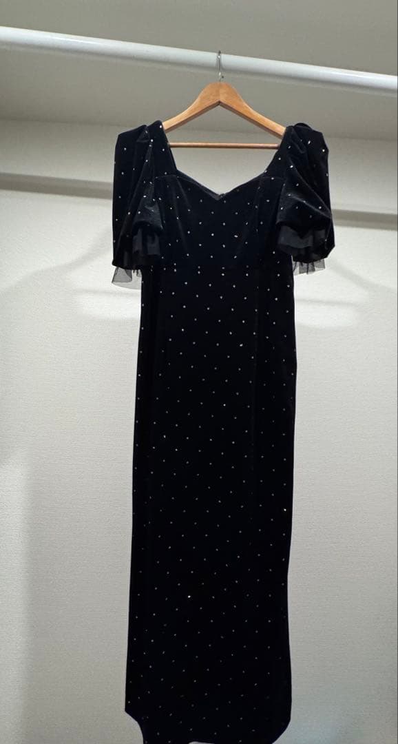 ワンピース Acka bijou dot velours dress