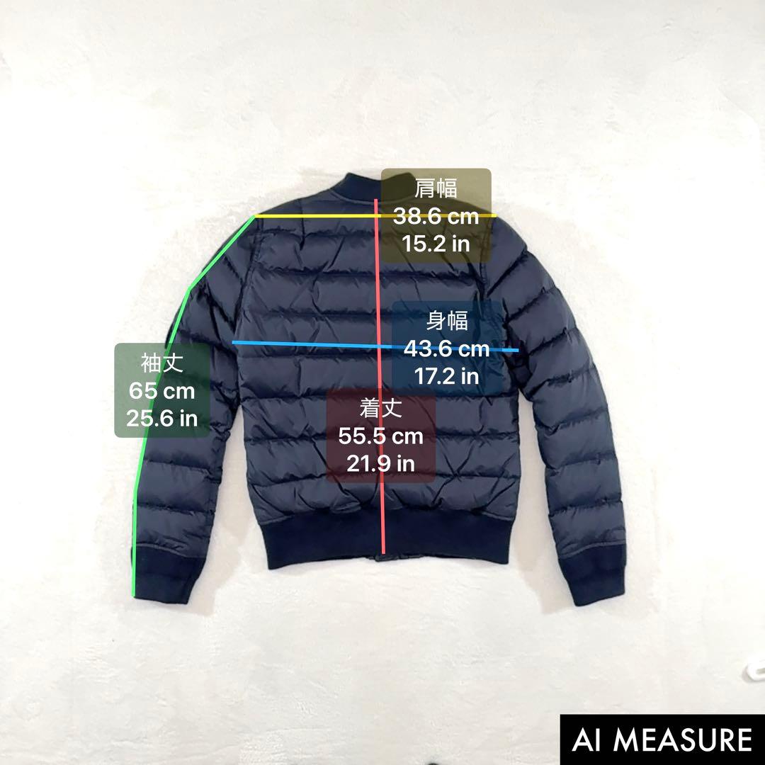 ショット ダウンジャケット ネイビー S 中綿 MA-1型
