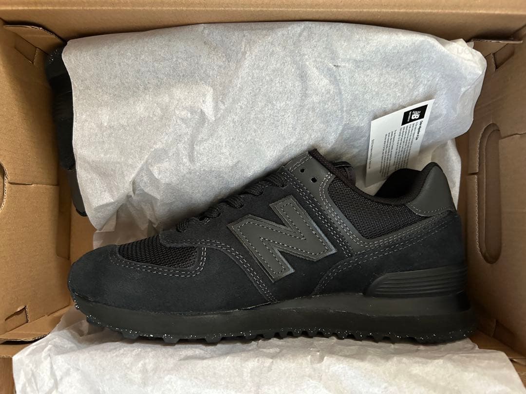 本日限定！ニューバランス ML574 NEW BALANCE トリプルブラック