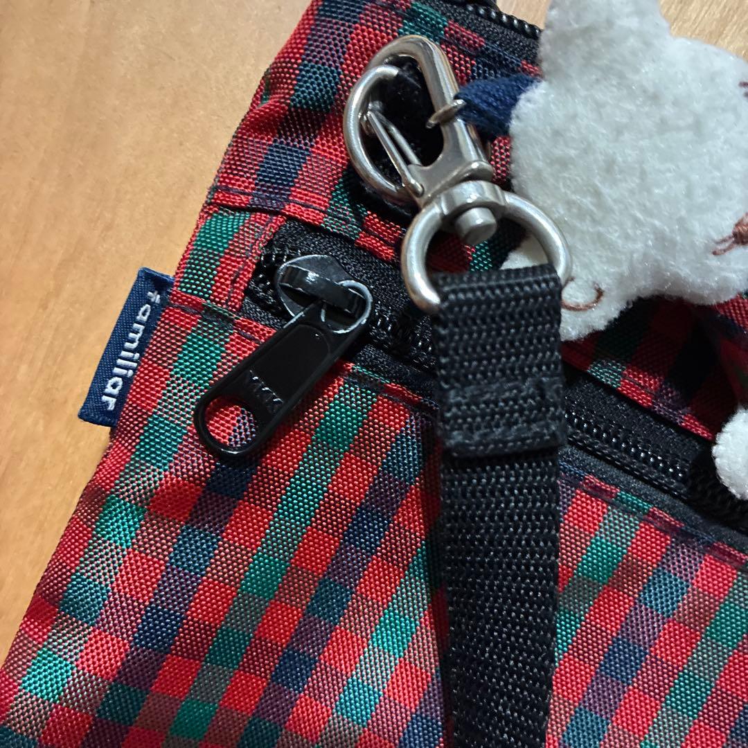 ファミリア サコッシュ ショルダーバッグ(XFレッド)