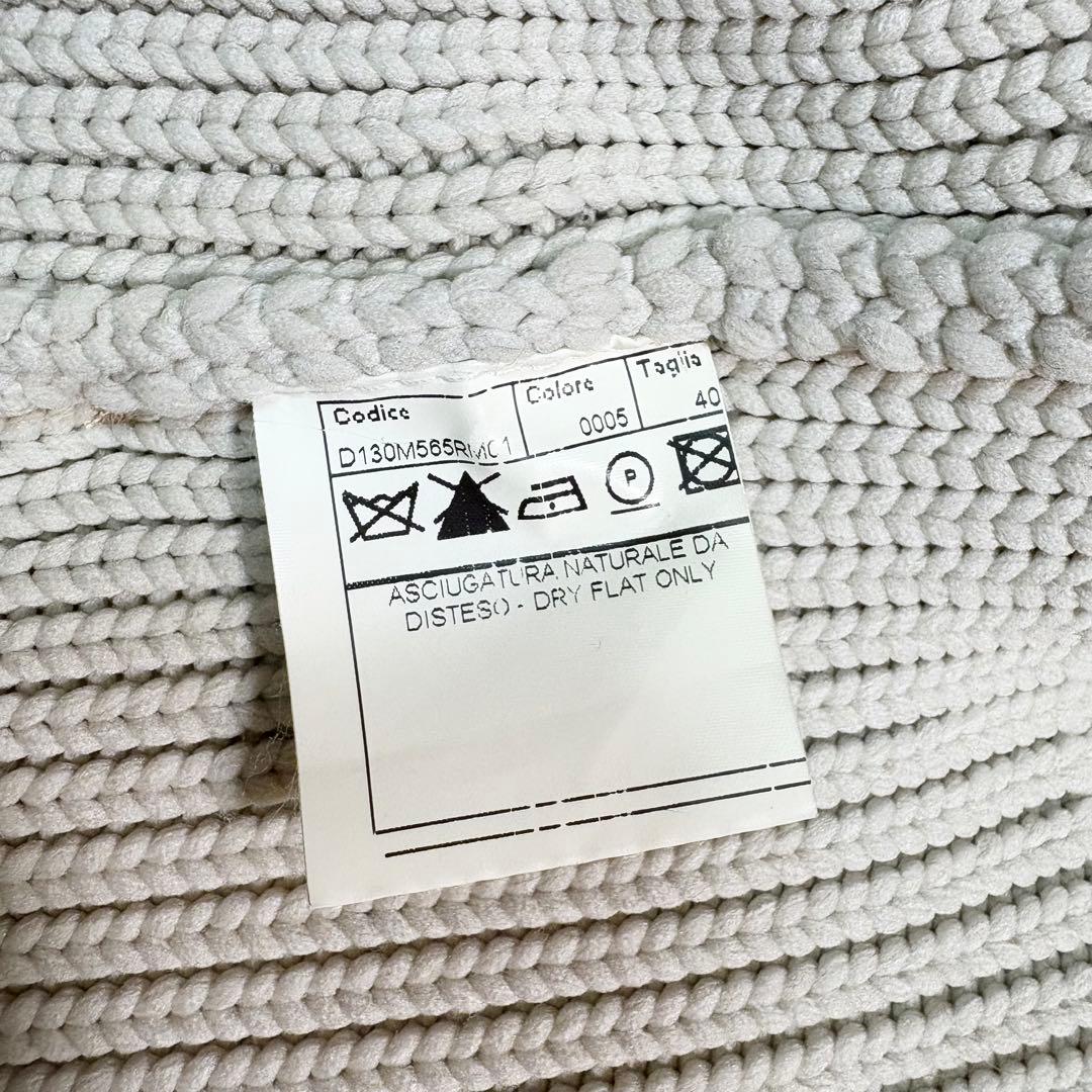 ERMANNO SCERVINO エルマンノシェルヴィーノ ファー付ニットコート