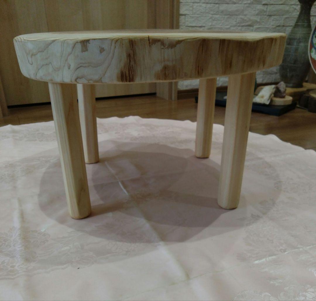 杉の輪切り円形ローテーブル⑰　モネエド❕樹齢約75年杉の模様が綺麗❕