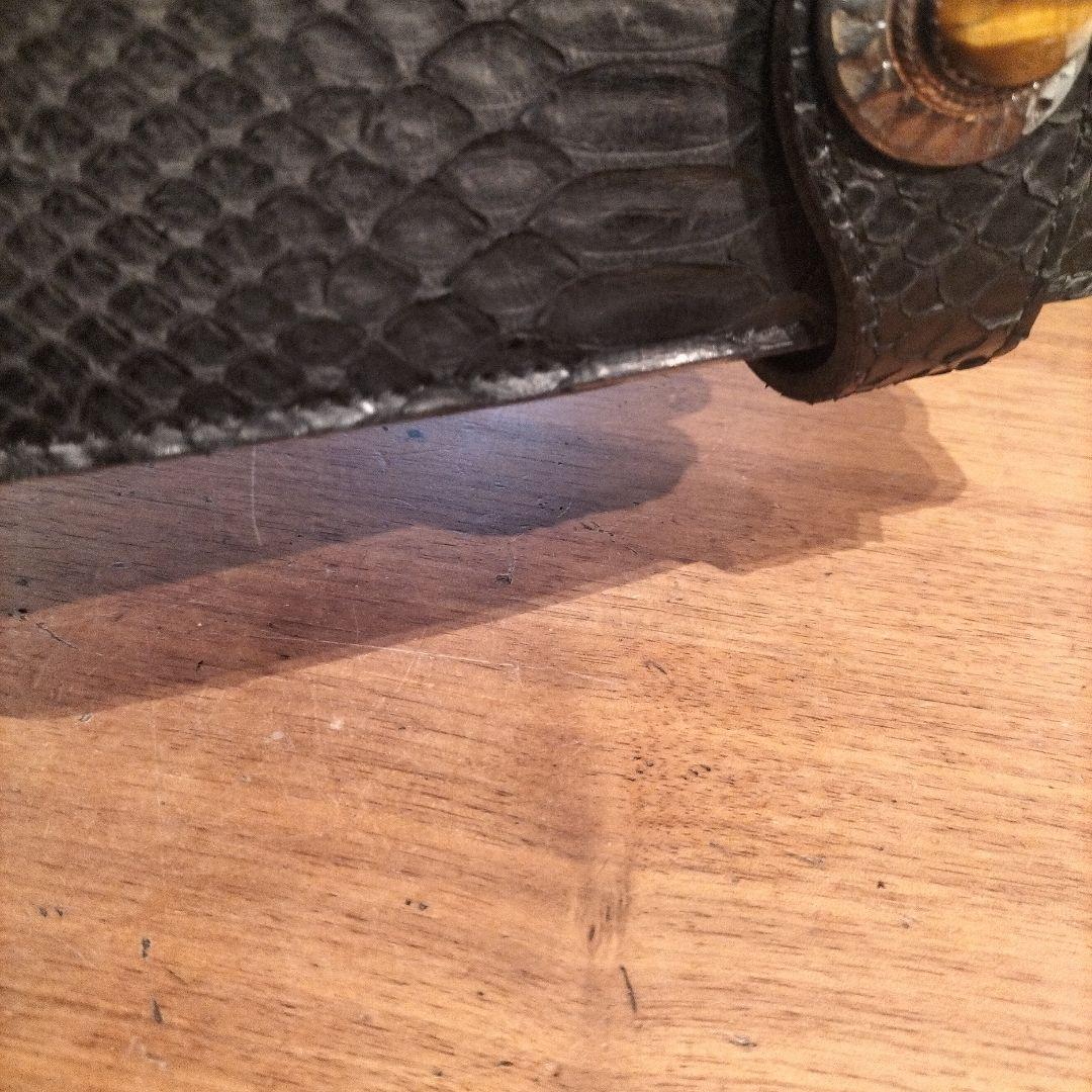 未使用品　アルズニ　パイソン　二つ折り財布　ウォレット　タイガーアイ