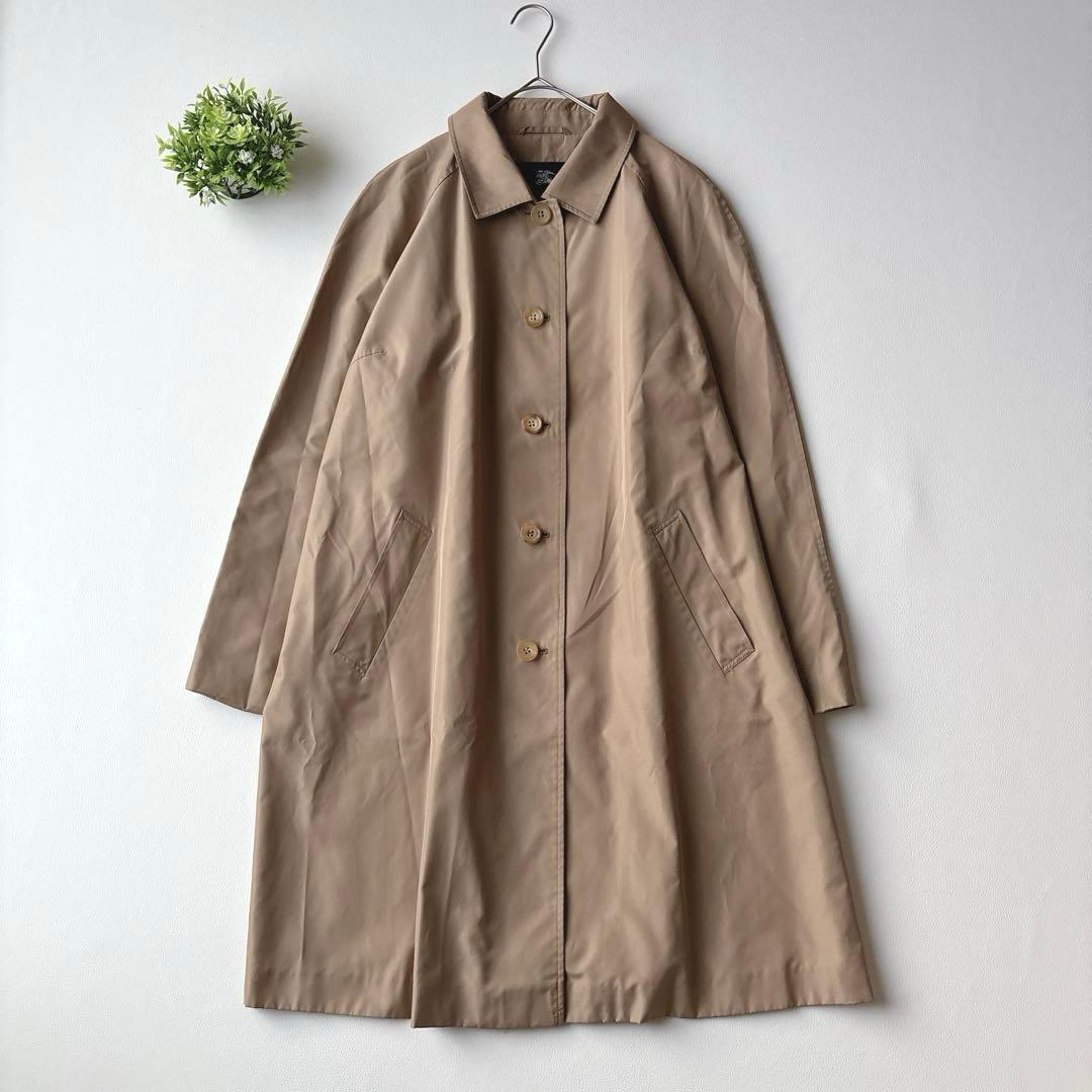 希少サイズ4L相当✨バーバリーロンドン　シルク混ステンカラーコート　Aライン