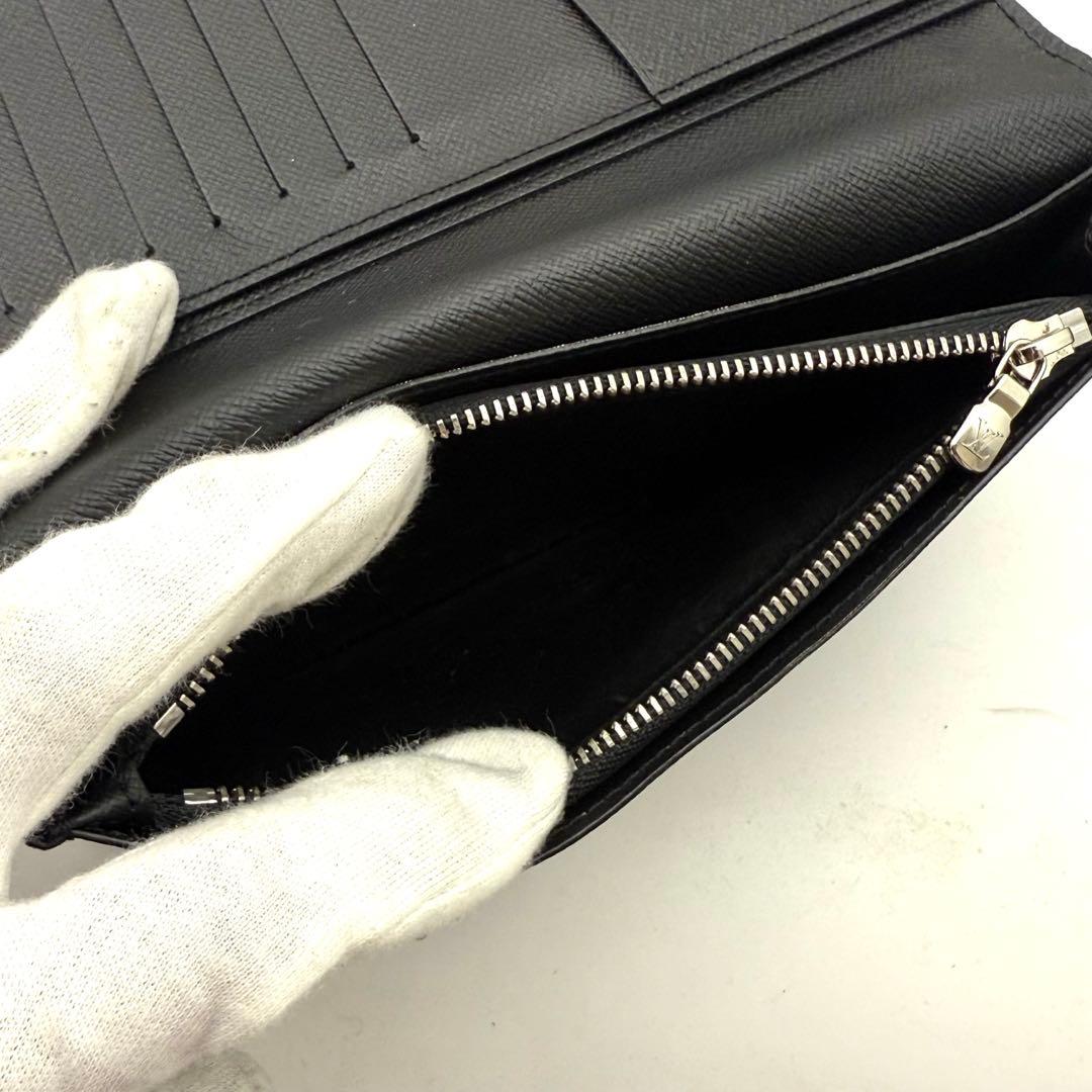 【新型】ルイヴィトン エピ ポルトフォイユ ブラザ ノワール 黒 長財布