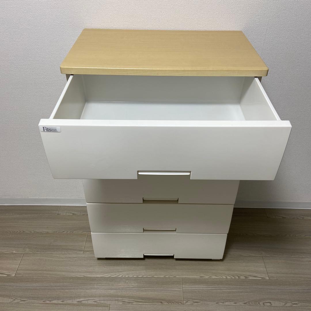 タンス 天馬 フィッツプラス 収納ケース 衣装ケース 引き出し F6505 白