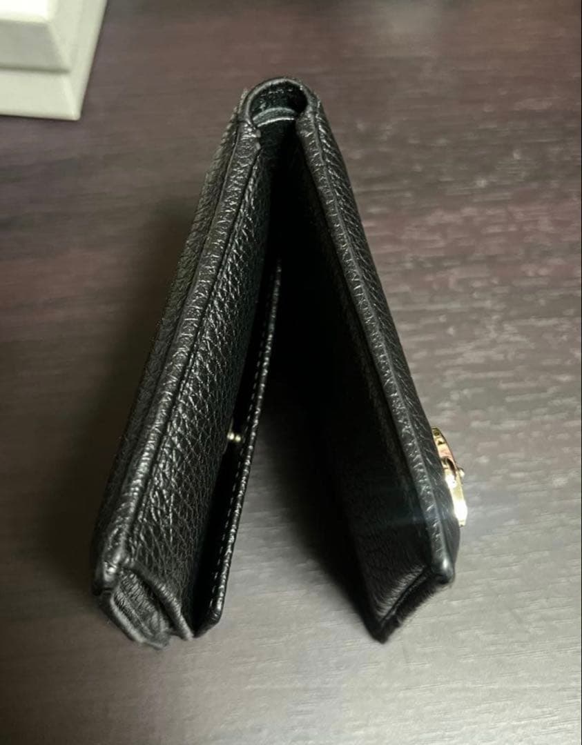 Vivienne Westwood 黒 レザー 二つ折り財布