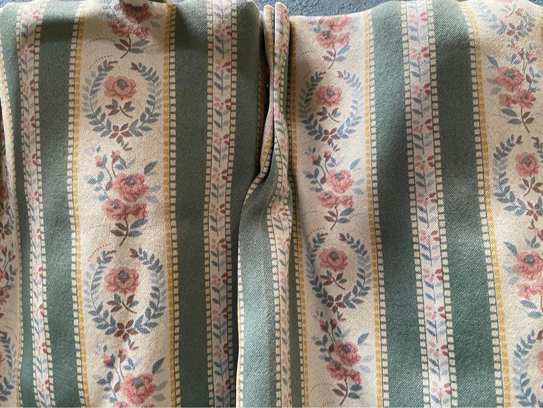 あお様製専用＊遮光カーテン 花柄 昭和レトロ 当時物 インテリア