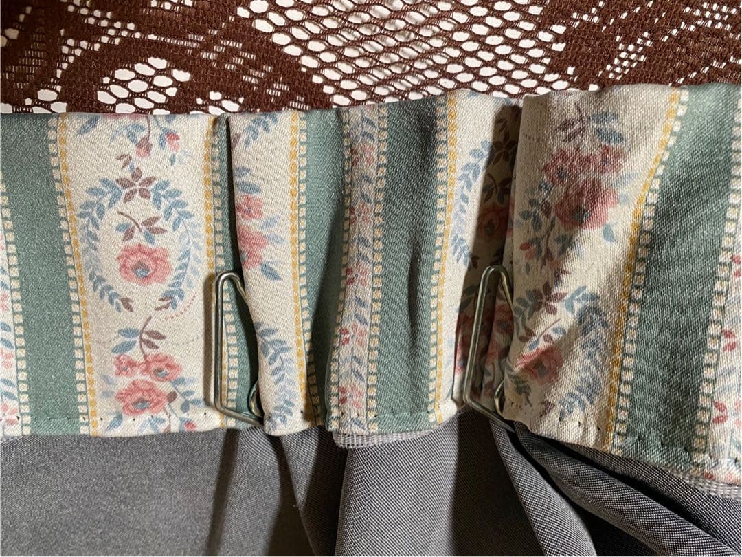 あお様製専用＊遮光カーテン 花柄 昭和レトロ 当時物 インテリア