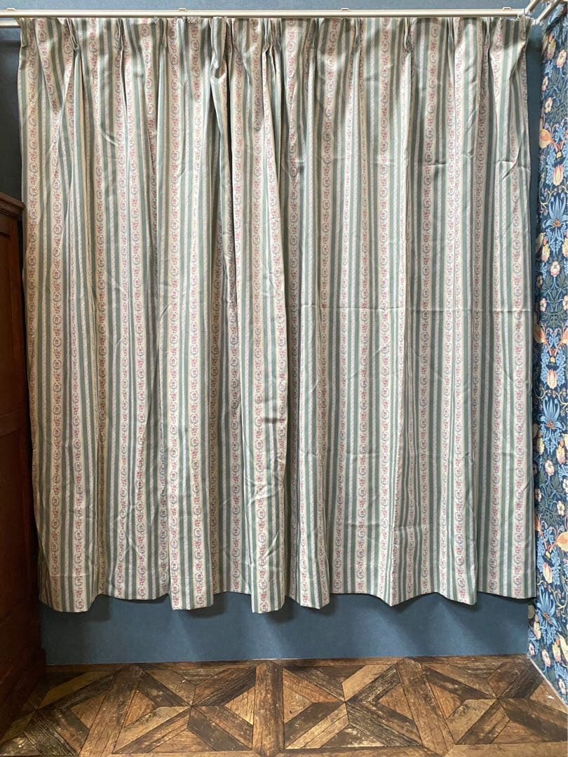 あお様製専用＊遮光カーテン 花柄 昭和レトロ 当時物 インテリア