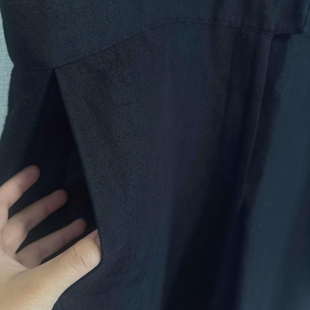 ebure 近年 リネンビスヘリンボーンオールインワン ジャンプスーツ 麻混