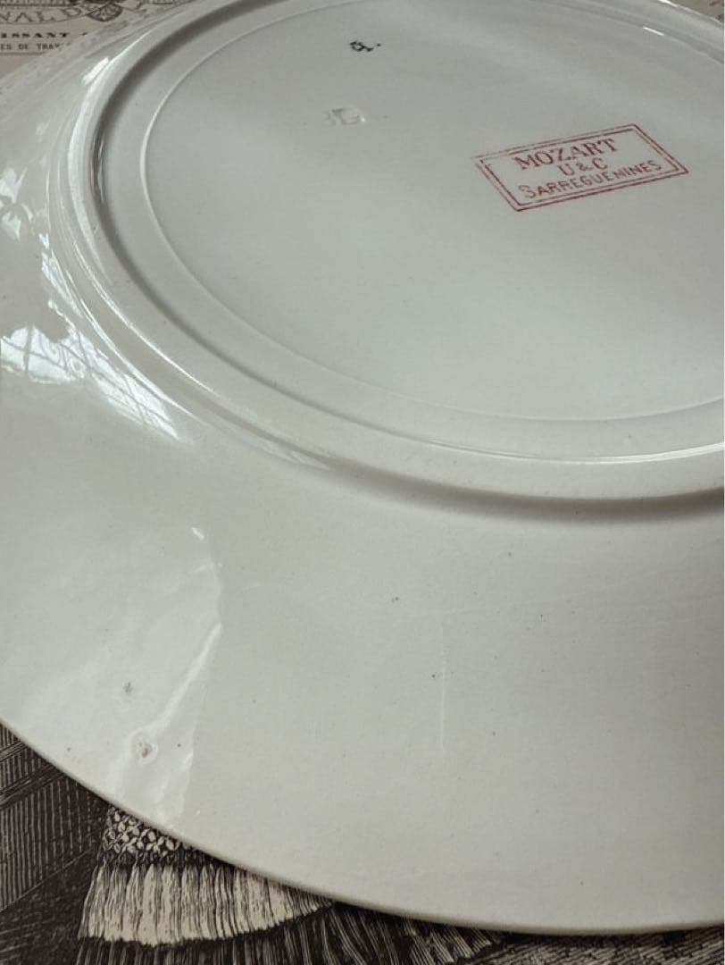 Sarreguemines Mozart Rouge 24cm平皿