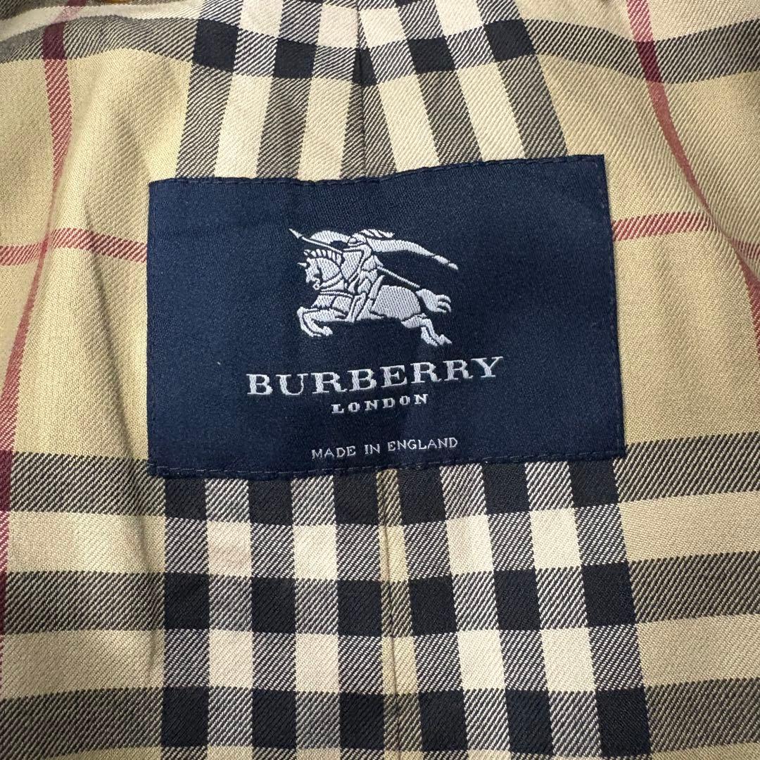 イギリス製 バーバリーロンドン トレンチコート ダブルブレスト カーキ