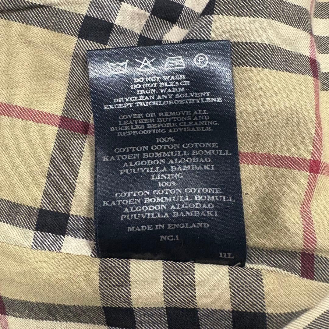 イギリス製 バーバリーロンドン トレンチコート ダブルブレスト カーキ