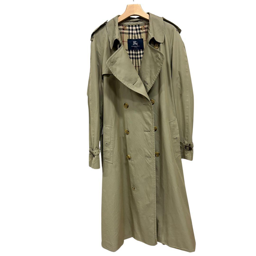 イギリス製 バーバリーロンドン トレンチコート ダブルブレスト カーキ