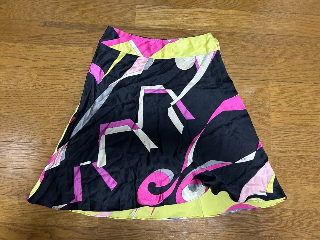 EMILIO PUCCI フレアスカート 幾何学模様