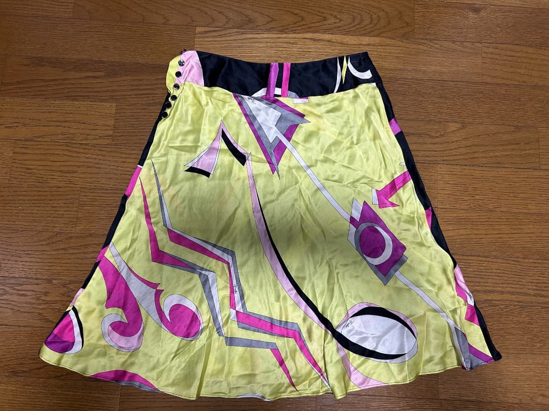 EMILIO PUCCI フレアスカート 幾何学模様