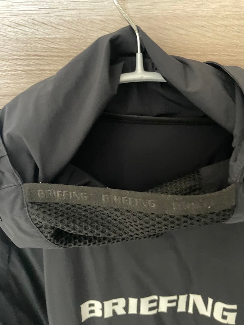 BRIEFING ゴルフ　WIND フーディ　ブラック　Lサイズ