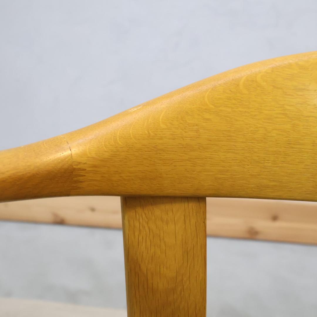 HIDA 飛騨産業 オーク材 ダイニングチェア 2脚セット アームチェア 和