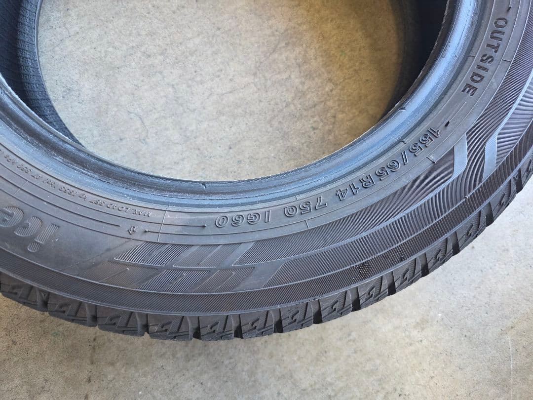 155/65R14 4本セット ヨコハマiceGUARDiG60軽四全国送料込み