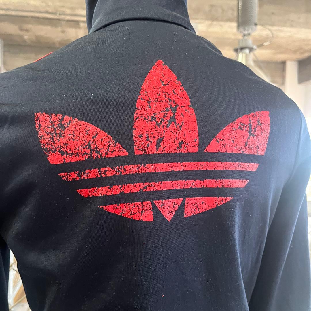 adidas ネイビー レッド　XS トラックジャケット　トレフォイル