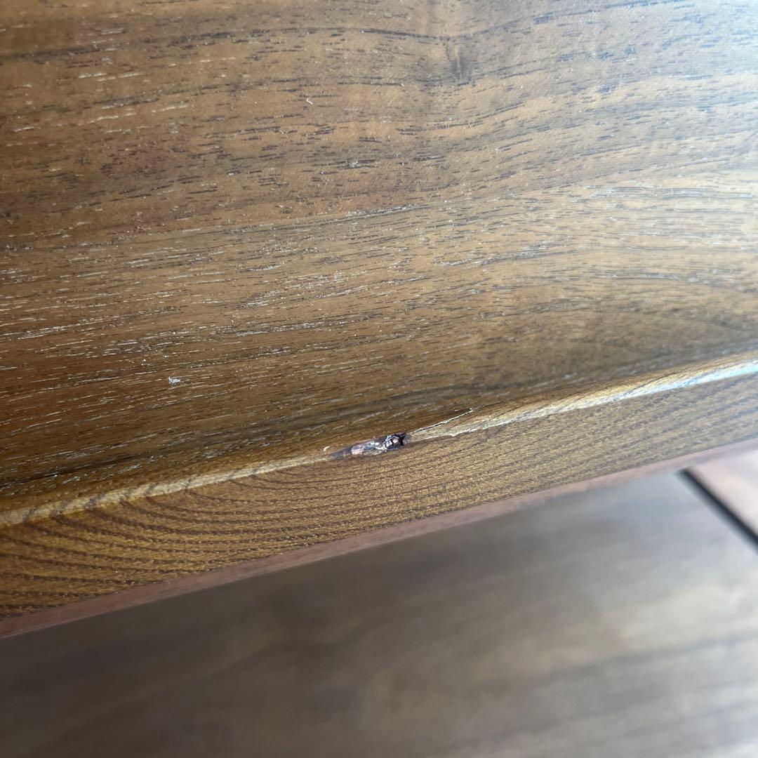 美品★無印 ステンレスユニットシェルフ　ウォールナット材棚・フラップ扉連結セット